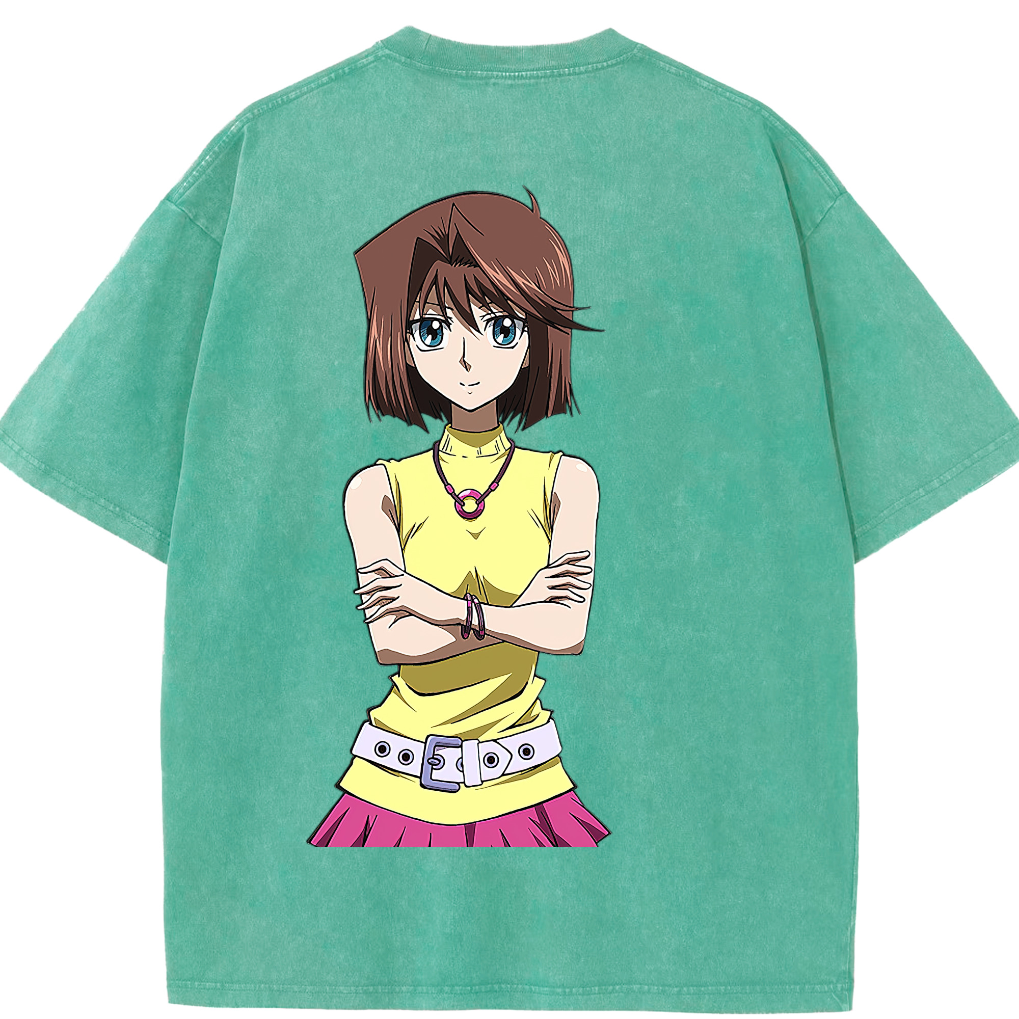 （画像用） 遊☆戯☆王 Yu-Gi-Oh! 綿100% ヴィンテージ風 半袖Tシャツ（背面プリント）